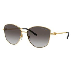 New RALPH LAUREN The Vivienne Gold Round RL7079 90048G Sunglasses Women